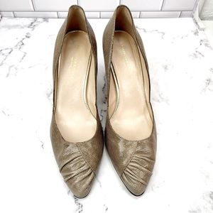 Women's Loefller Randall Snakeskin Textured Pumps Heels Sz 9.5